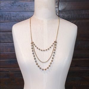Three tiered drop necklace